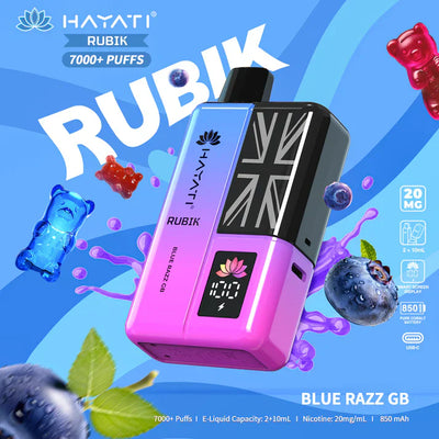 Hayati Rubik 7000+ Puffs Disposable Vape Kit Pack of 5