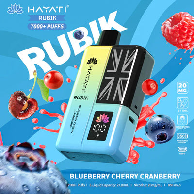 Hayati Rubik 7000+ Puffs Disposable Vape Kit Pack of 5