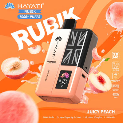 Hayati Rubik 7000+ Puffs Disposable Vape Kit Pack of 5