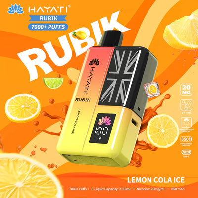 Hayati Rubik 7000+ Puffs Disposable Vape Kit Pack of 5
