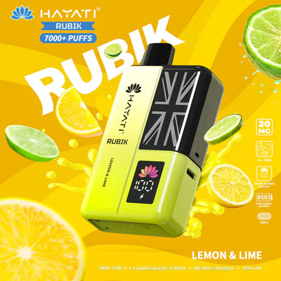 Hayati Rubik 7000+ Puffs Disposable Vape Kit Pack of 5