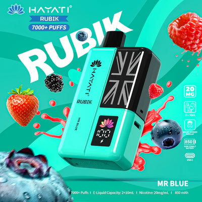 Hayati Rubik 7000+ Puffs Disposable Vape Kit Pack of 5