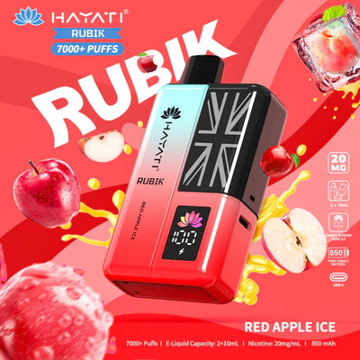 Hayati Rubik 7000+ Puffs Disposable Vape Kit Pack of 5