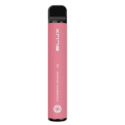 Elux Bar 600 Puffs - Strawberry Banana - Disposable Vape Device - 10mg/20mg