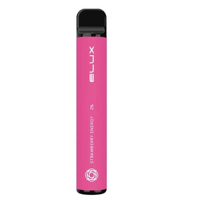 Elux Bar 600 Puffs - Strawberry Energy - Disposable Vape Device - 10mg/20mg