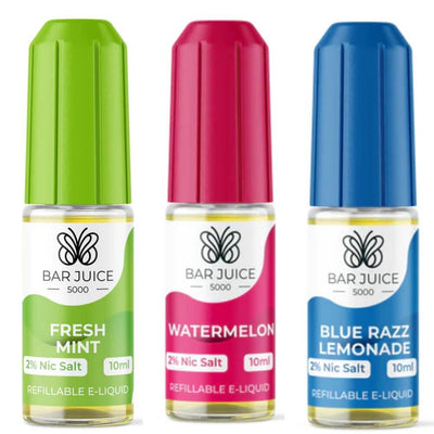 Bar Juice 5000 10ml Nic Salt E-Liquid Pack of 10 available at GvapeKing