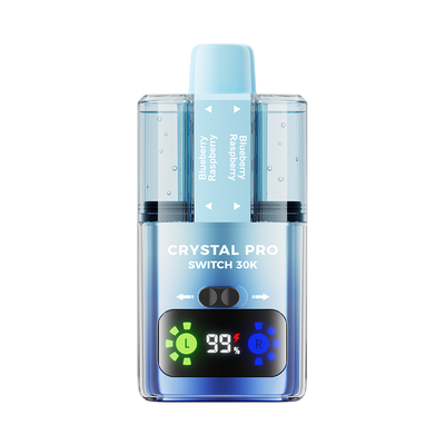 Crystal Pro Switch 30K Puff Prefilled Pod Kit - Box of 5 in Blueberry Raspberry Flavor Available at GvapeKing