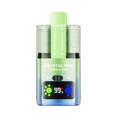 Crystal Pro Switch 30K Puff Prefilled Pod Kit - Box of 5 in Lemon Lime Flavor Available at GvapeKing