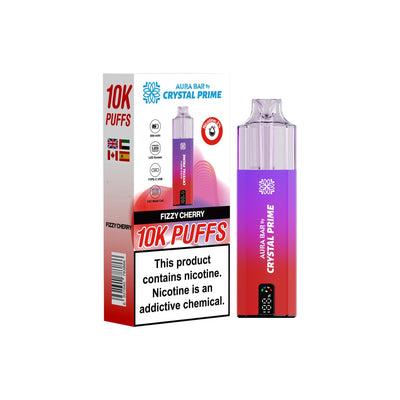 Crystal Prime Aura Bar 10000 Prefilled Pod Kit - Box of 5