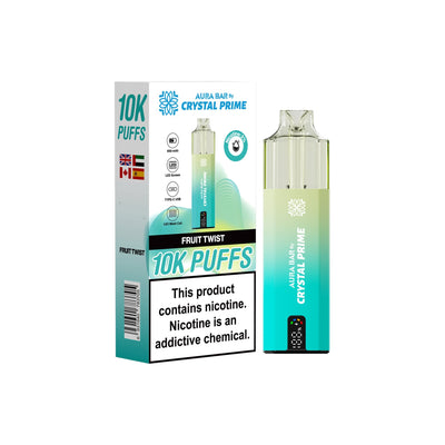 Crystal Prime Aura Bar 10000 Prefilled Pod Kit - Box of 5
