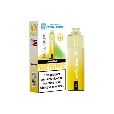 Crystal Prime Aura Bar 10000 Prefilled Pod Kit - Box of 5