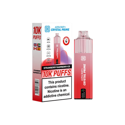 Crystal Prime Aura Bar 10000 Prefilled Pod Kit - Box of 5