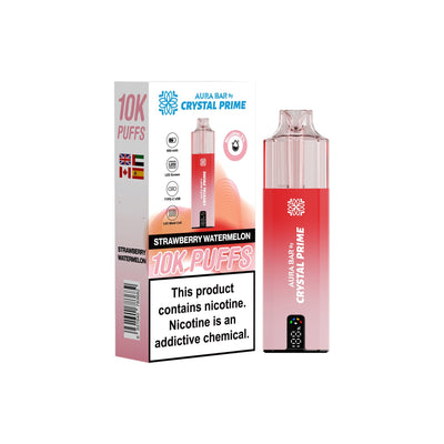 Crystal Prime Aura Bar 10000 Prefilled Pod Kit - Box of 5