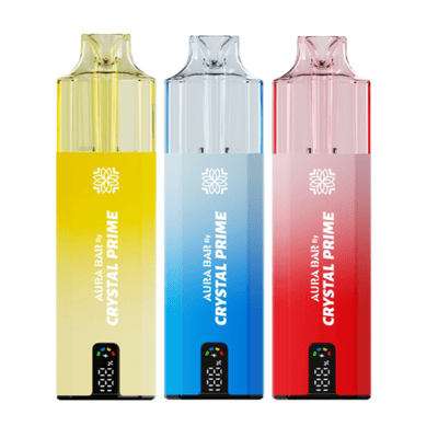 Crystal Prime Aura Bar 10000 Puffs Prefilled Pod Kit available at GvapeKing