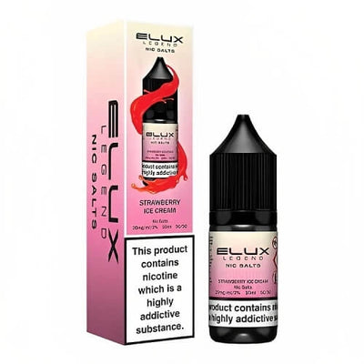 Elux Legend 10ml - Strawberry Ice Cream - Nic Salt - Pack of 10 at GvapeKing