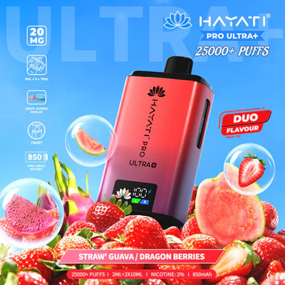 Hayati Pro Ultra Plus 25000 Prefilled Pod Kit in Dragon Berries Available at GvapeKing