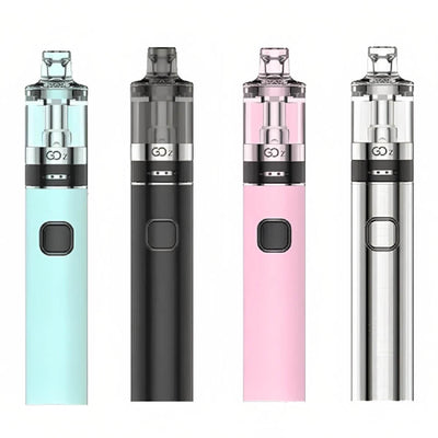 Innokin GO Z Vape Kit available in stainless steel, Pink, Black, and Lagoon Blue colors at GvapeKing
