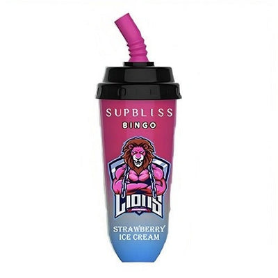RandM Supbliss Bingo 8000 Puffs - Strawberry Ice Cream - Disposable Vape