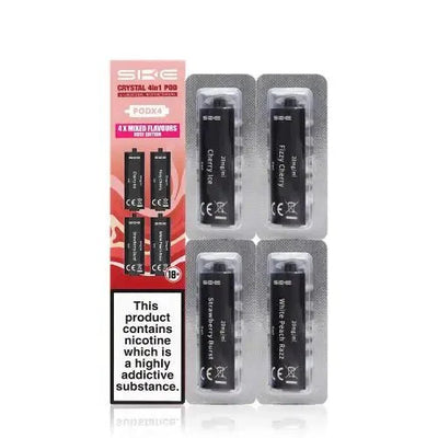 SKE Crystal 4 In 1 Pre-Filled Pods - 20MG | Box Of 10 available at GvapeKing