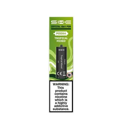 SKE Crystal 4 In 1 Pre-Filled Pods - 20MG | Box Of 10 available at GvapeKing