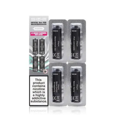 SKE Crystal 4 In 1 Pre-Filled Pods - 20MG | Box Of 10 available at GvapeKing