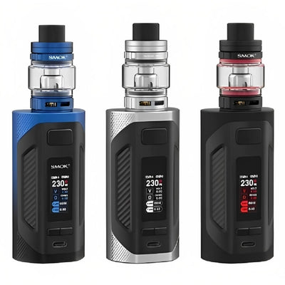SMOK Rigel 230W Kit - SMOK TFV9 Sub-Ohm Tank-TFV9 Coils available in BlackBlue, Black Silver, Red Black Colors