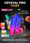 Crystal Pro Twist 15000+ Puffs - Blue Razz Gummy Bear - Blue Razz Cherry Ice - Disposable Vape Device - 20mg