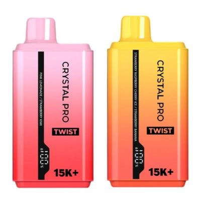 Crystal Pro Twist 15000+ Puffs - Disposable Vape Device - 0mg - Pack of 5
