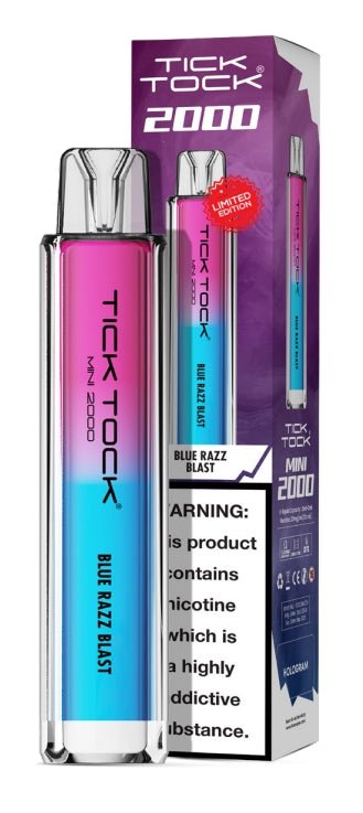 Tick Tock Mini 2000 Disposable Vape Box of 10