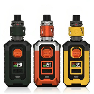 Vaporesso Armour Max Vape Kit is available in green,orange and yellow colors at GvapeKing