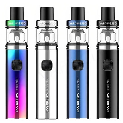Vaporesso Sky Solo Plus Kit available in Silver, Rainbow, Sky and Black Colors at GvapeKing