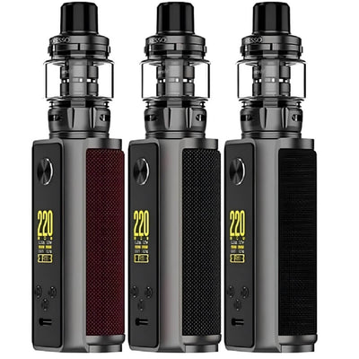 Vaporesso Target 200 Pod Kit is available in carbon black, slate grey and sunset red colors at gvapeking