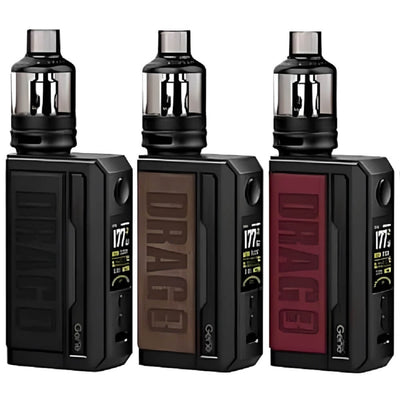 VOOPOO Drag 3 Kit with TPP Pod Tank available in Classic, Sandy Brown, Marsala colors at gvapeking