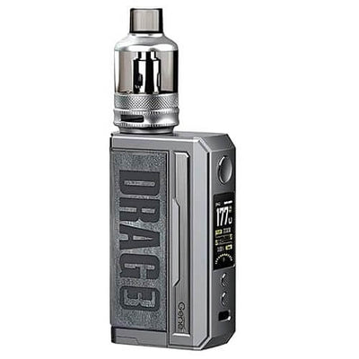 VOOPOO Drag 3 Kit with TPP Pod Tank available in smoky grey color at gvapeking