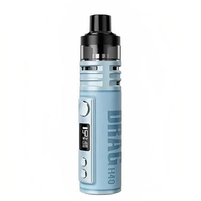 Voopoo Drag H40 Vape Kit is available in Snow Blue Color at GvapeKing