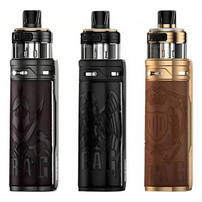 Voopoo Drag S PNP-X Kit available in Shield Gold, Knight Chestnut, and black Colors at GvapeKing