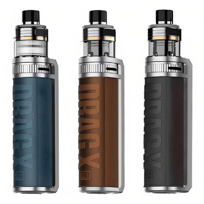 VOOPOO Drag X Pro Kit is available in Garda Blue, Sahara Brown, and Gobi Grey Colors at GvapeKing